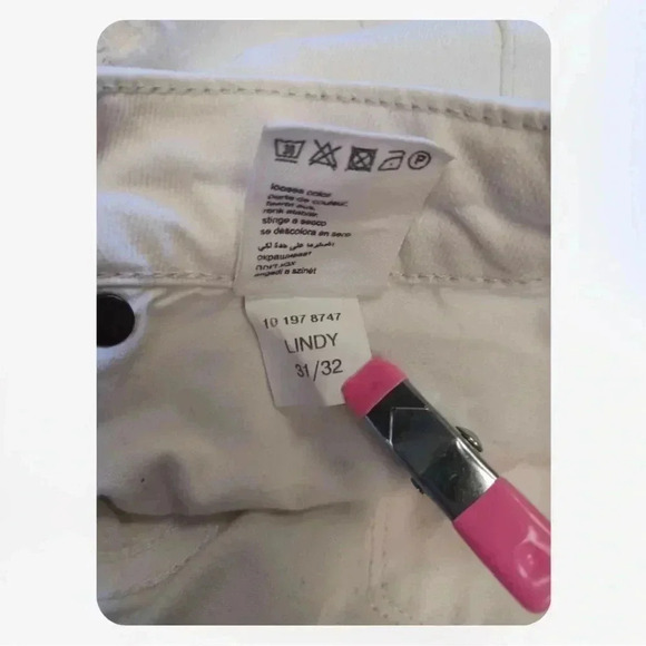 Mavi Skinny Distressed White Jeans Size 31/32 - Picture 8 of 11